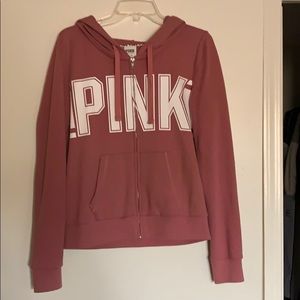 PINK zip up hoodie